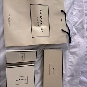 Jo Malone bag and empty boxes